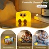 Lewondr Cute Cheese Night Light, Nightlight with Timer & 2