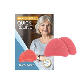 Kit de Relineador de Dentadura Rápido (Hervir y Ajustar); Para Uso con Dentadura Completa o Parcial, 2 Discos de Relineado de Dentadura incluidos con cada kit, Remoldear y ajustar múltiples veces