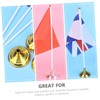 CAXUSD 30pcs Flag Pole Floor Stand Base for Desk Top