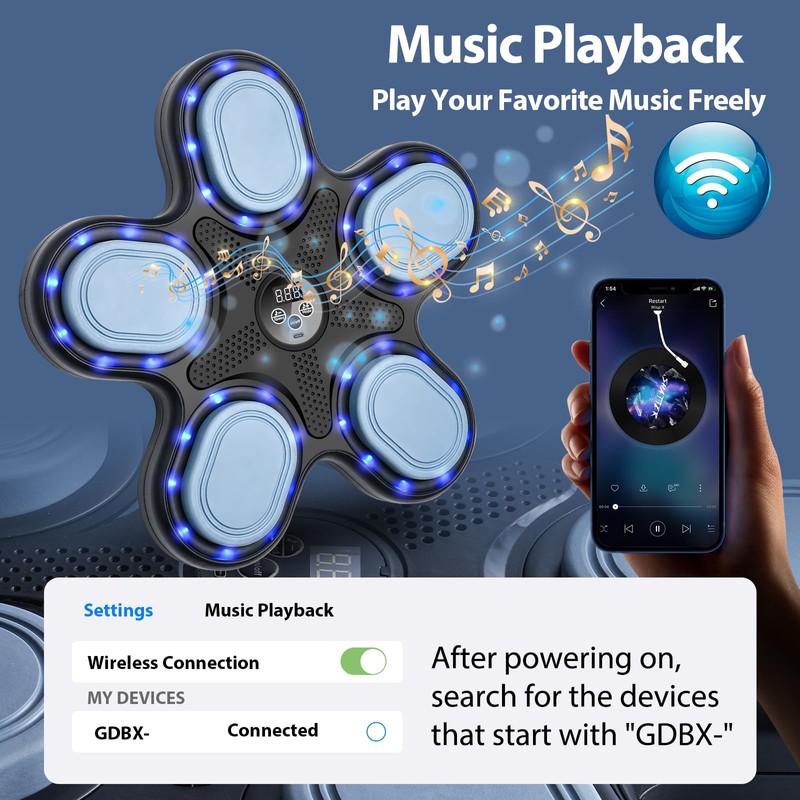 OurStarry Smart Music Boxing Machine for Adults and Kids, Training