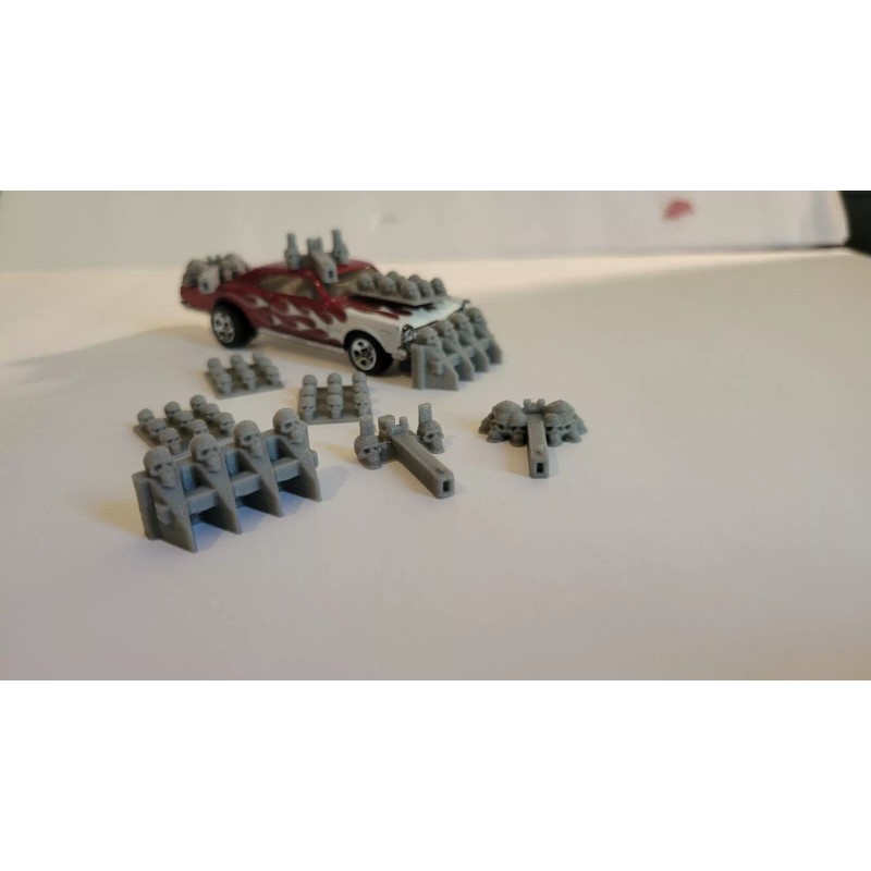 Hot Wheels Mad Max, Gaslands, Skull Ram, Armor and Gun