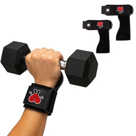 IRONKING Strap Par Muñequeras, Correas Levantamiento De Pesas Gym Callera de Piel Crossfit Mujer