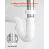 VEVOR P-Trap, 1-1/2 Inch P Trap Sink Drain Pipe Kit