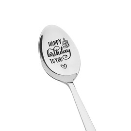 Best Friend Birthday Gifts for Bestie Birthday Present for Daughter Son from Mum Dad Happy Birthday to You Spoon for Sister Brother Birthday Gift for Wife Fiancee Bday Gifts for Husband Fiance