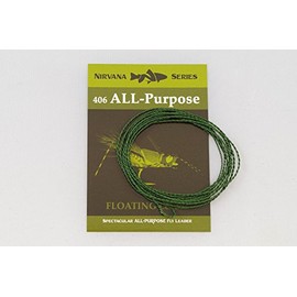 406 All-Purpose FLOATING Furled Leader -Fly Leader (0-3wt)