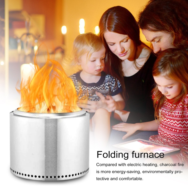 Fire Pit Portable Outdoor Wood Burning Patio Backyard Firepit for