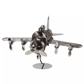 BRUBAKER Wine Bottle Holder 'Couple in Plane' 6015