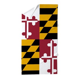CafePress Maryland State Flag 30"x60" Absorbent Cotton Back, Soft Beach, Pool Towel