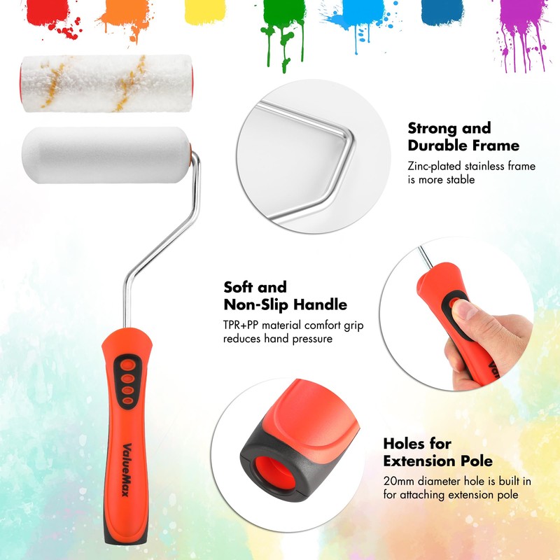 ValueMax Paint Roller Kit, 14-Piece 4 Inch Paint Roller Kit