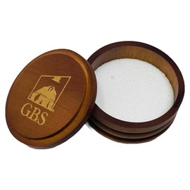 G.B.S Wood Salt Cellar Bowl Box, Kitchen Table Salt Container Holder Cup with Lid to Store Pepper Spice Bath Salt Sea Salt Dried Herbs or Seasonings, 4oz