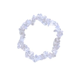 ZEN&TAO Natural Chakra Gemstone Crystal Bracelets Multiple Items Pack for Yoga Meditation Prayer Healing Protection and Gifting (Clear Crystal)