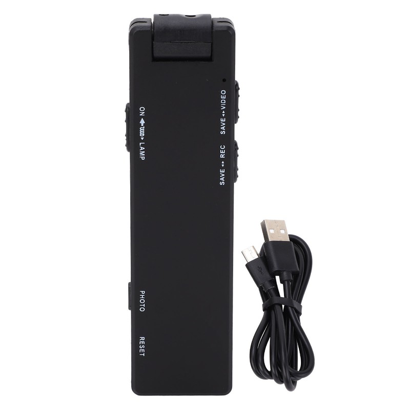Body Mounted Camera 1080P Clip On USB Rechargeable Pocket Video