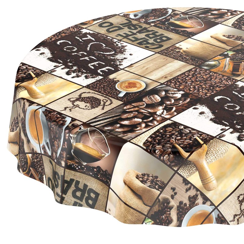Anro Oilcloth Wax Tablecloth, Washable