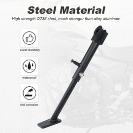 Xitomer 0-3 inch Motorbike Adjustable Kickstand Fit for CB500X CBR500R CB500F CBR400R 2024 2023 2022-2024, CB500 HORNET 2024 Motorbike Adjustable Side Stand Adjustable Kickstand
