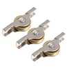 RDEXP Sliding Roller Wheel 20mm Diameter Slotted Wheel for Wardrobes