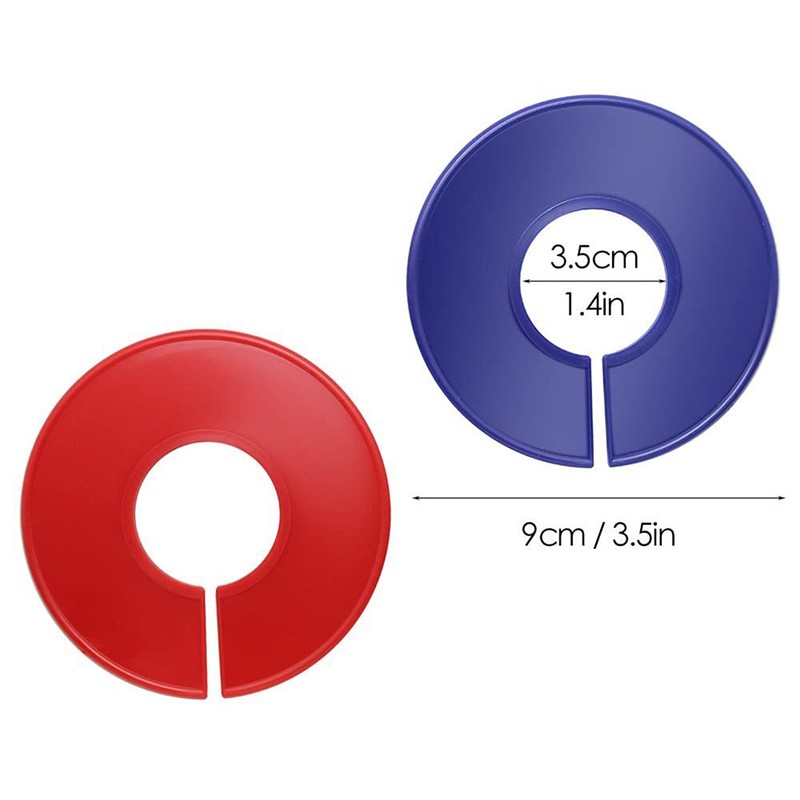 JIHUOO Pack of 10 Clothing Rack Size Divider Writeable Round