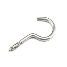 2 screw-in Hooks 3.5 x 60 mm Stainless Steel Eye Screw Hooks