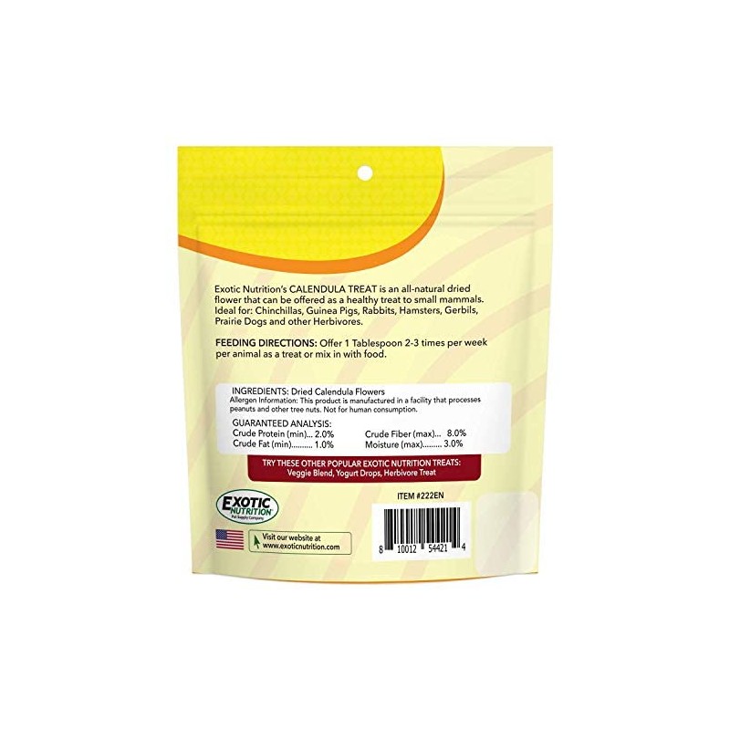 Calendula Flower Treat (1 oz.) - Healthy Natural Dried Flower