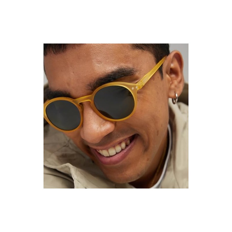 Ijipizi Boston Sunglasses #D Model, yellow honey / green