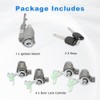 WMPHE Ignition Switch 4Pcs Door Lock Cylinder with Key Compatible