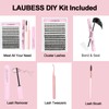 Lash Clusters Kit LAUBESS Cluster Lashes Wispy DIY Lash Extension
