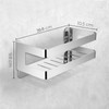 QL Shower Shelf,Stainless Steel Bathroom Rack,Bathroom and Kitchen Wall Organiser,Shampoo