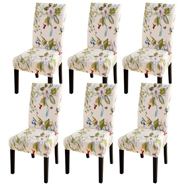 SearchI Dining Room Chair Covers Slipcovers Set of 6, Spandex