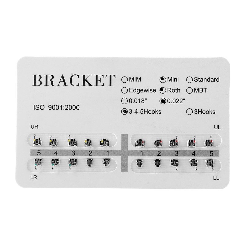 Brackets Ortodoncia Metálicos 20piezas Mini Roth Ganchos 345 0.022