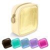 UIXIZQ - Bolsa de maquillaje de nailon transparente, bolsa de