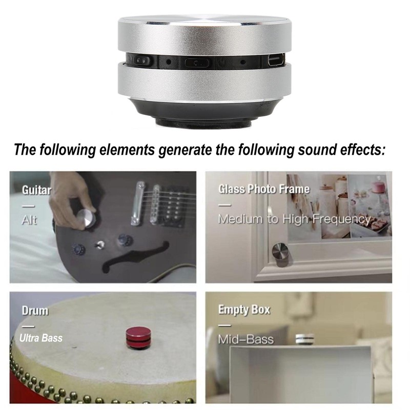 Jectse Bone Conduction Speaker, Portable Wireless Mini Speaker with Foot