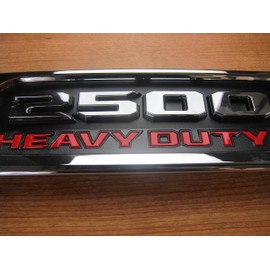 Ram 2500 Heavy Duty Right Side Chrome Red & Black Hood Emblem New Mopar OEM