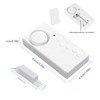 2Pcs Freezer Door Alarm, Safety Window Alarm, 3/15/30/60 Seconds Adjustable
