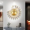 NEOTEND Gold Modern Wall Clock for Living Room Decor Large