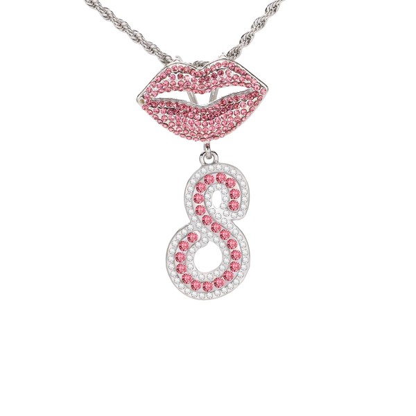 Initial S Necklace Bubble Letter Necklace for Men /Women 14k