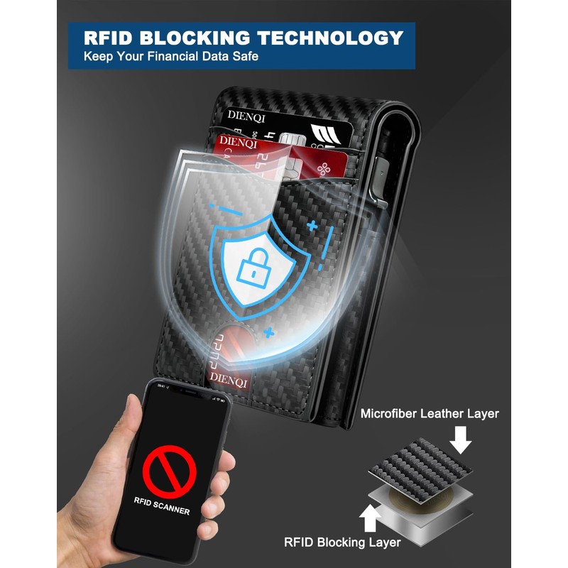 DIENQI 2026 Wallet for Men - RFID [Functional & Practical]