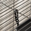 PawHut Metal Small Animal Cage, 4-Tiers Rolling Big Ferret Cage