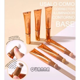 Corrector Base Contorno De Maquillaje Anti-ojeras Acné Poros