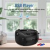 Nextron Portable CD Player Bluetooth Boombox with AM/FM Radio, USB,