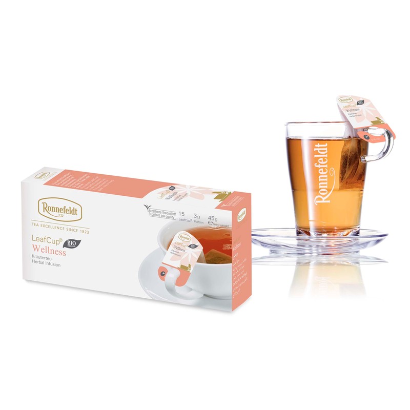 Ronnefeldt LeafCup Wellness - Herbal Infusion Tea Loose Leaf, 15