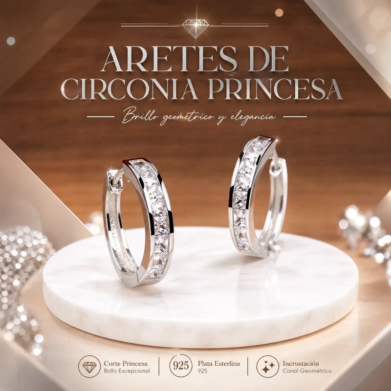 Luz de Estrella Joyas - Arrancadas Aretes Plata 925 Con