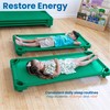 ECR4Kids Stackable Kiddie Cot, Standard Size, Classroom Furniture, Ready-To-Assemble, Green,