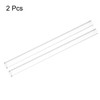 sourcing map 2pcs Clear Rigid Tubing Pipe 15mm ID x