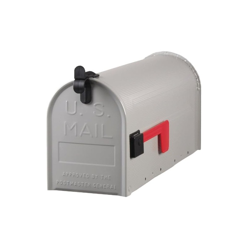 Solar Group ST100000 Postmaster Standard Size Galvanized Steel Rural Mailbox