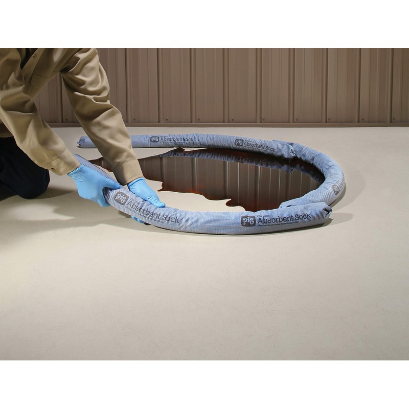 PIG Blue Oil Absorbent Sock - 20 per Package -