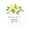 2" Round She Found Her Main Squeeze Lemon Bridal Shower
