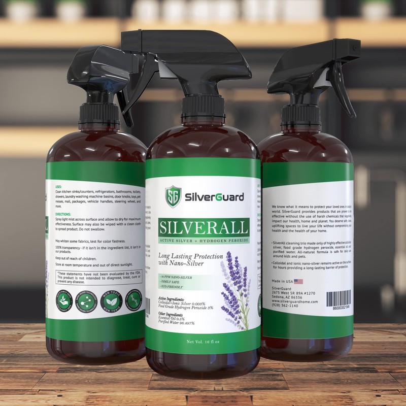 SilverGuard SilverAll Enhanced Hydrogen Peroxide Cleaner + Active Silver |