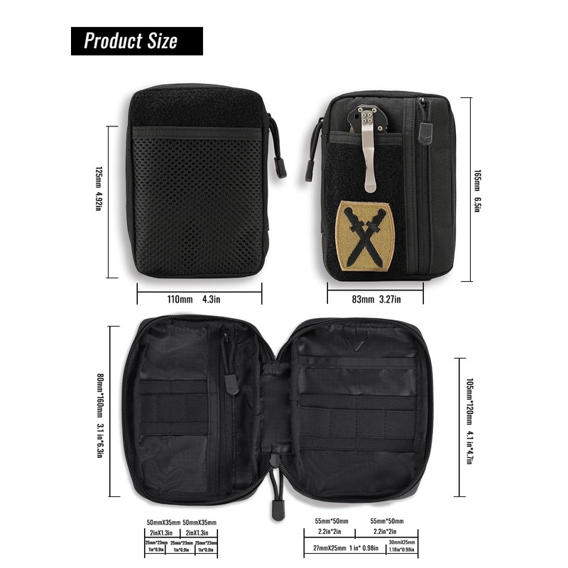 Sayram SP5 EDC Bag Tool Organiser, Small Tool Bag with