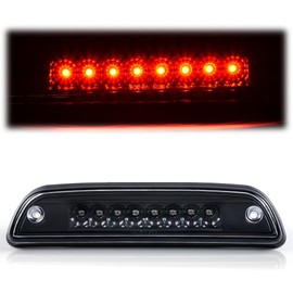 PIT66 LED 3rd Third Brake Light Compatible with Chevy Silverado 99-07/Compatible with GMC Sierra 1500 2500HD 3500 99-07 High Mount Stop Parking Light Cargo Lamps Clear Lens Black Housing