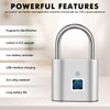 Fingerprint Lock: WIYETY Padlock Finlgerimpression, Lock Fingerprint, Small Lock with