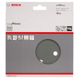 BOSCH Sanding Paper 5.9 inches (150 mm) φ #320 (5 sheets) 2608605129